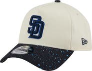 New Era Men's New Era  Cream San Diego Padres Speckle A-Frame 9FORTY Adjustable Hat