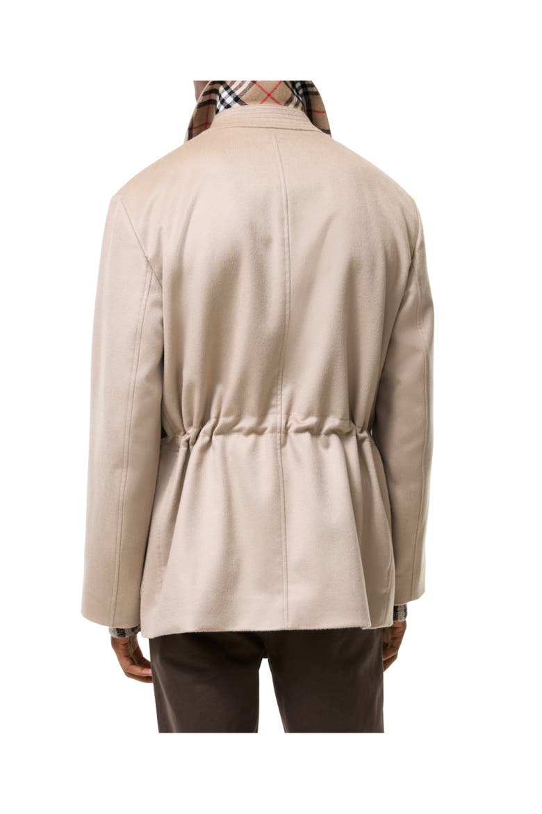 Short Cashmere Scafell Car Coat, Alternate, color, Light honey beige