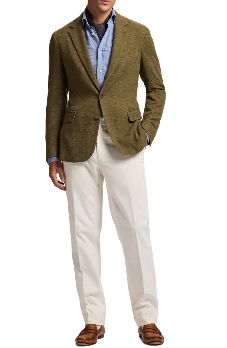 Ralph Lauren Purple Label Open Weave Cashmere Sport Coat, Alternate, color, Fern Green