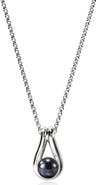 John Hardy Surf Pendant Necklace, Grey Pearl