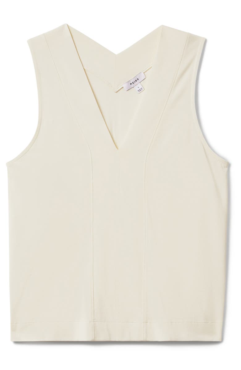 Reiss Mira Sleeveless Top, Alternate, color, Ivory