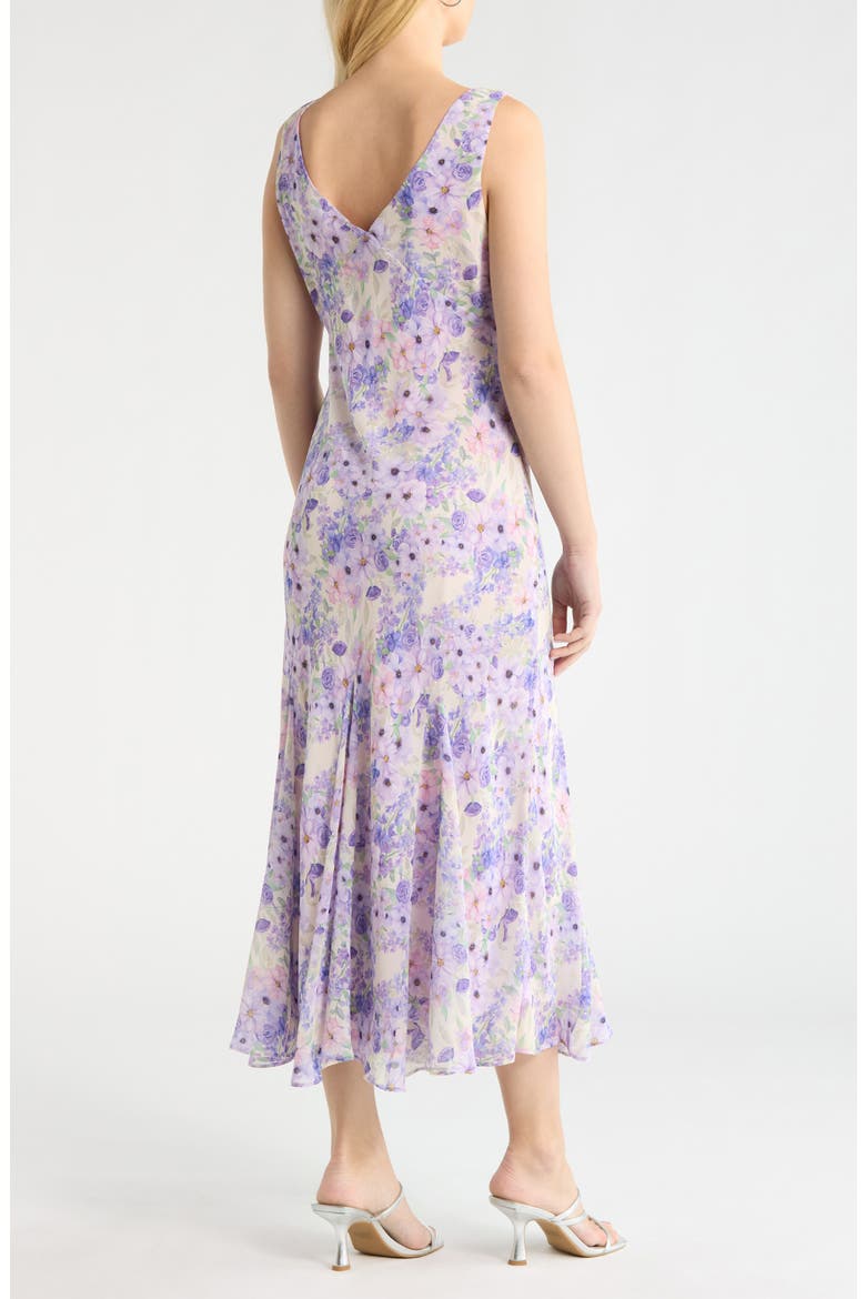 Symone V-Neck Maxi Sundress, Alternate, color, PURPLE FLORAL