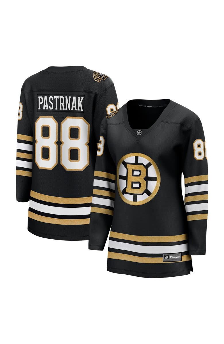 FANATICS Women's Fanatics David Pastrnak Black Boston Bruins 100th Anniversary Premier Breakaway Player Jersey, Main, color, Black