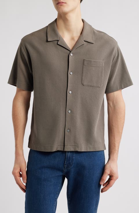 Relaxed Jacquard Camp Shirt