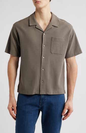FRAME Relaxed Jacquard Camp Shirt