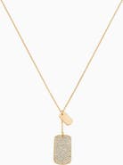 Bearfruit Jewelry 18k Gold Plated Sterling Silver Tag Pendant Necklace Gift Idea
