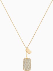 Bearfruit Jewelry 18k Gold Plated Sterling Silver Tag Pendant Necklace Gift Idea