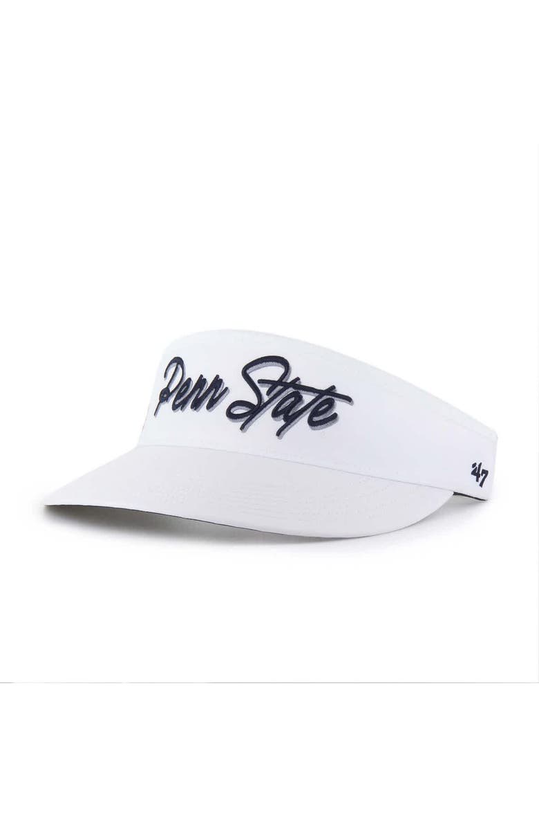 '47 Men's '47 White Penn State Nittany Lions Melbourne brrr° Adjustable Visor, Alternate, color, White
