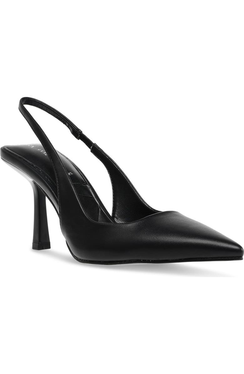 Anne Klein Indianna Slingback Pump, Main, color, Black Fabric