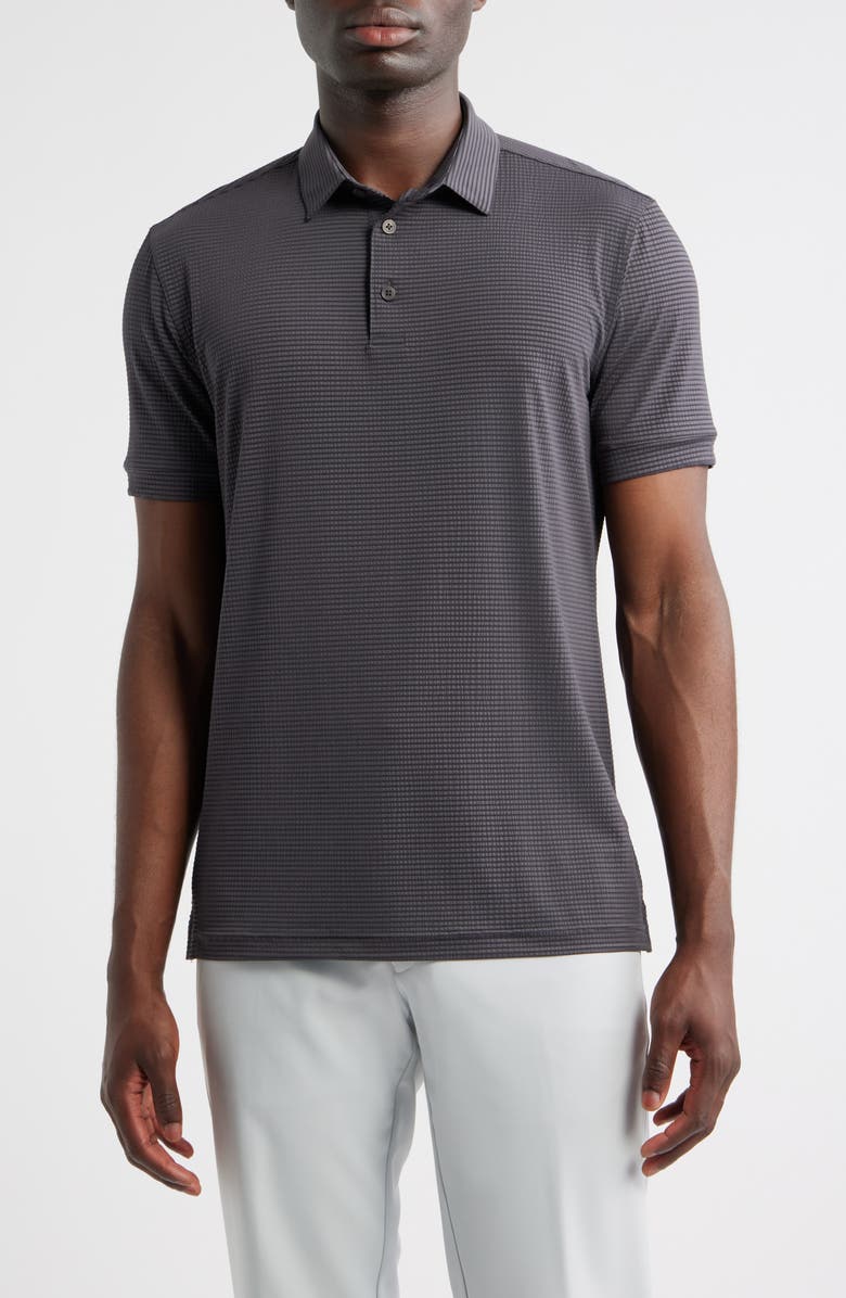 Mizzen+Main Copa Pinstripe Polo, Main, color, Pewter