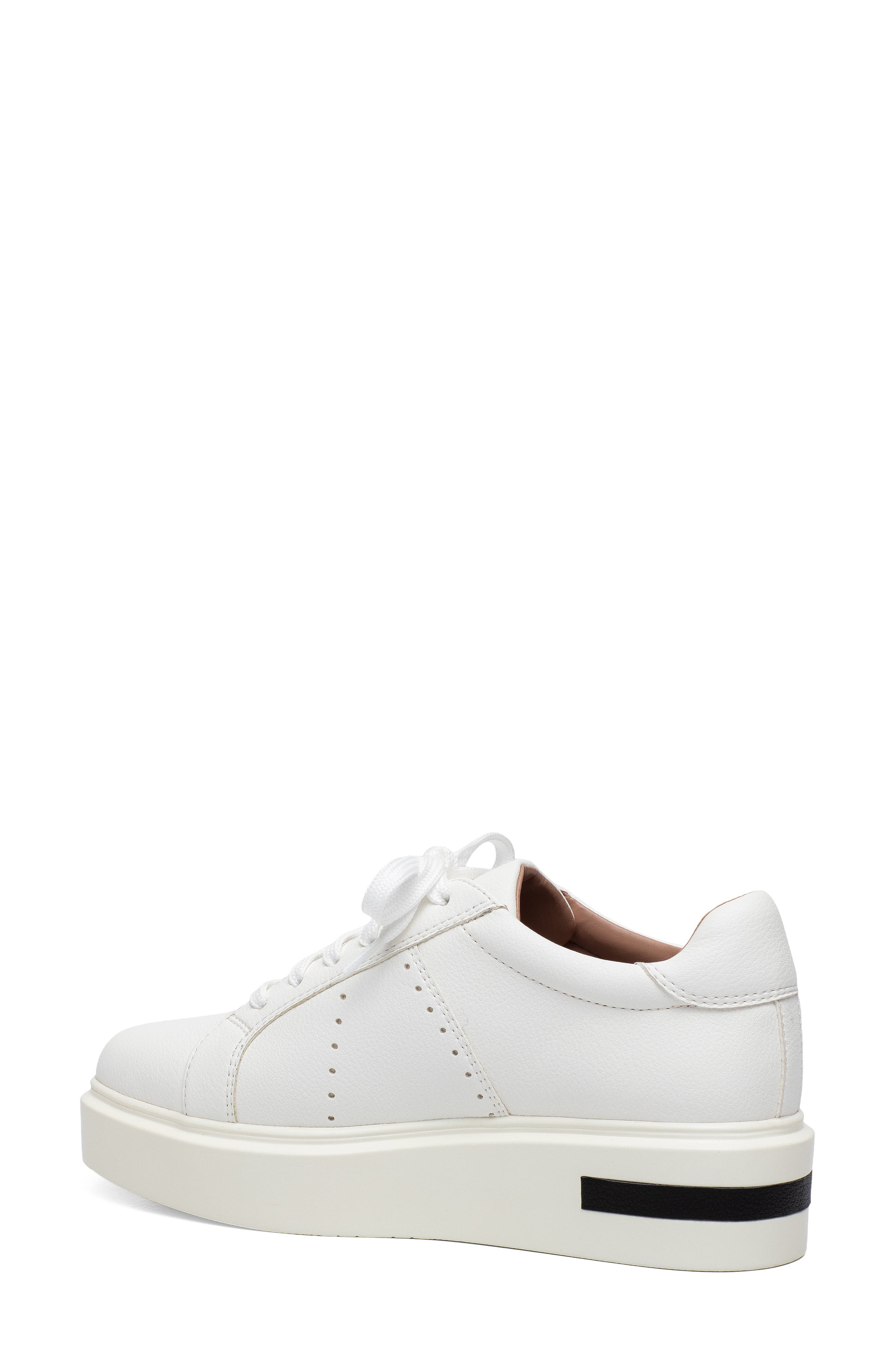 Linea Paolo Kozie Platform Sneaker, Alternate, color, White