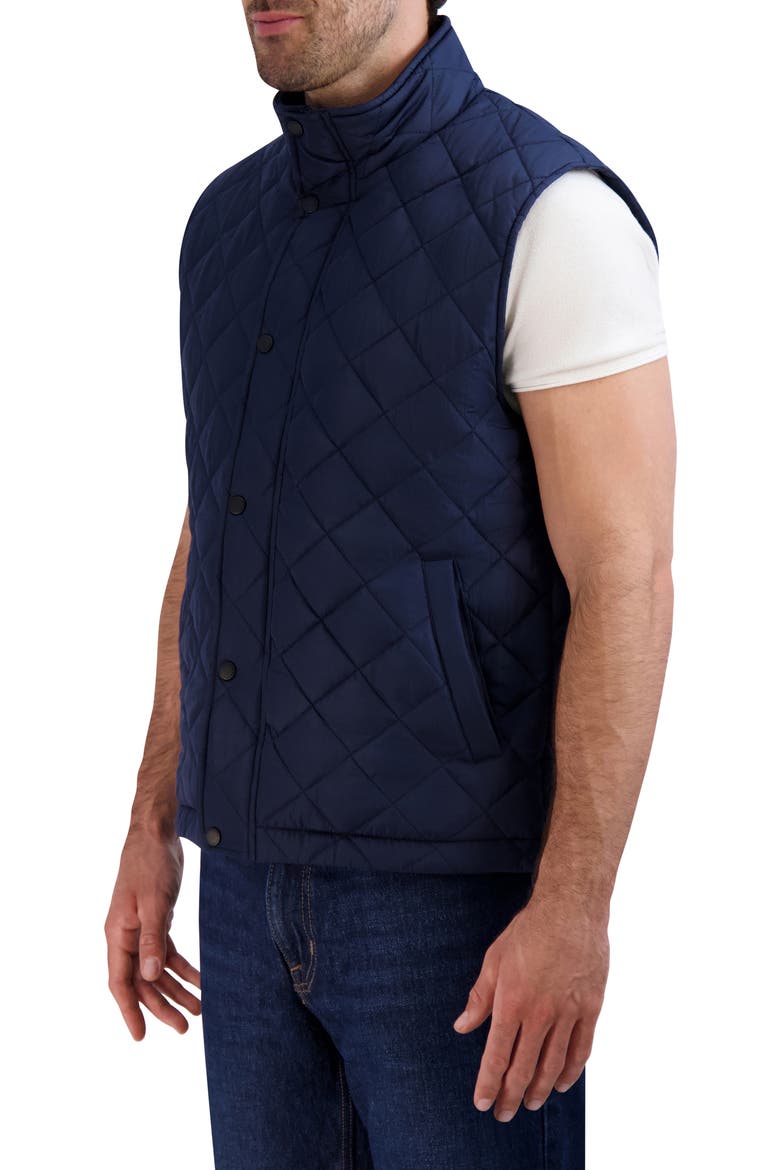 Quilted Vest, Alternate, color, NAVY