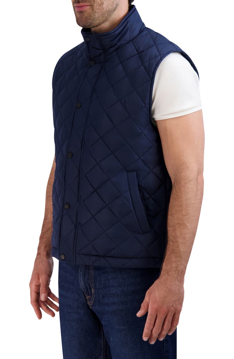 Cole Haan Quilted Vest, Alternate, color, Navy