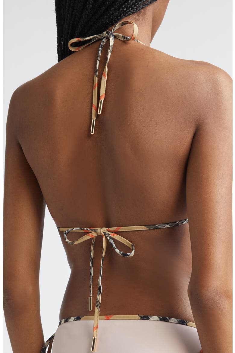 Mata Check Trim Sting Bikini Top, Alternate, color, BOUQUET