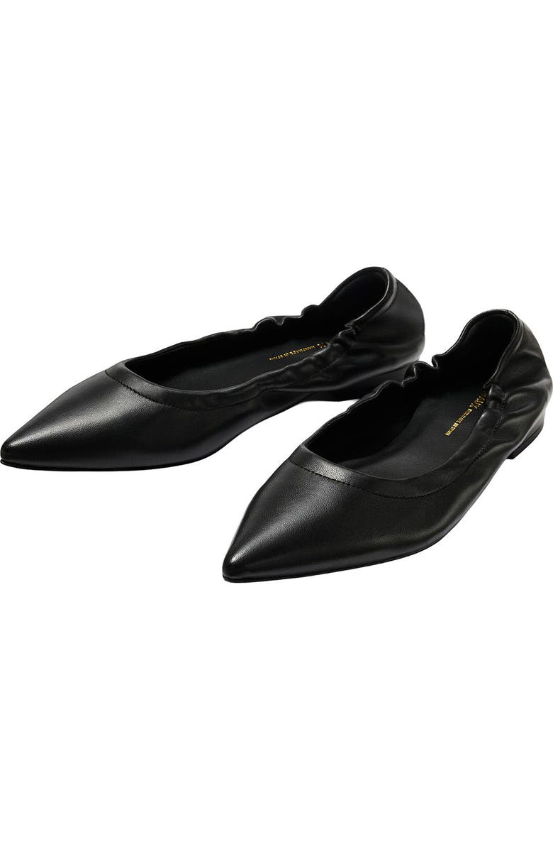 MARGAUX The Roma Ballet Flat, Alternate, color, Black Nappa