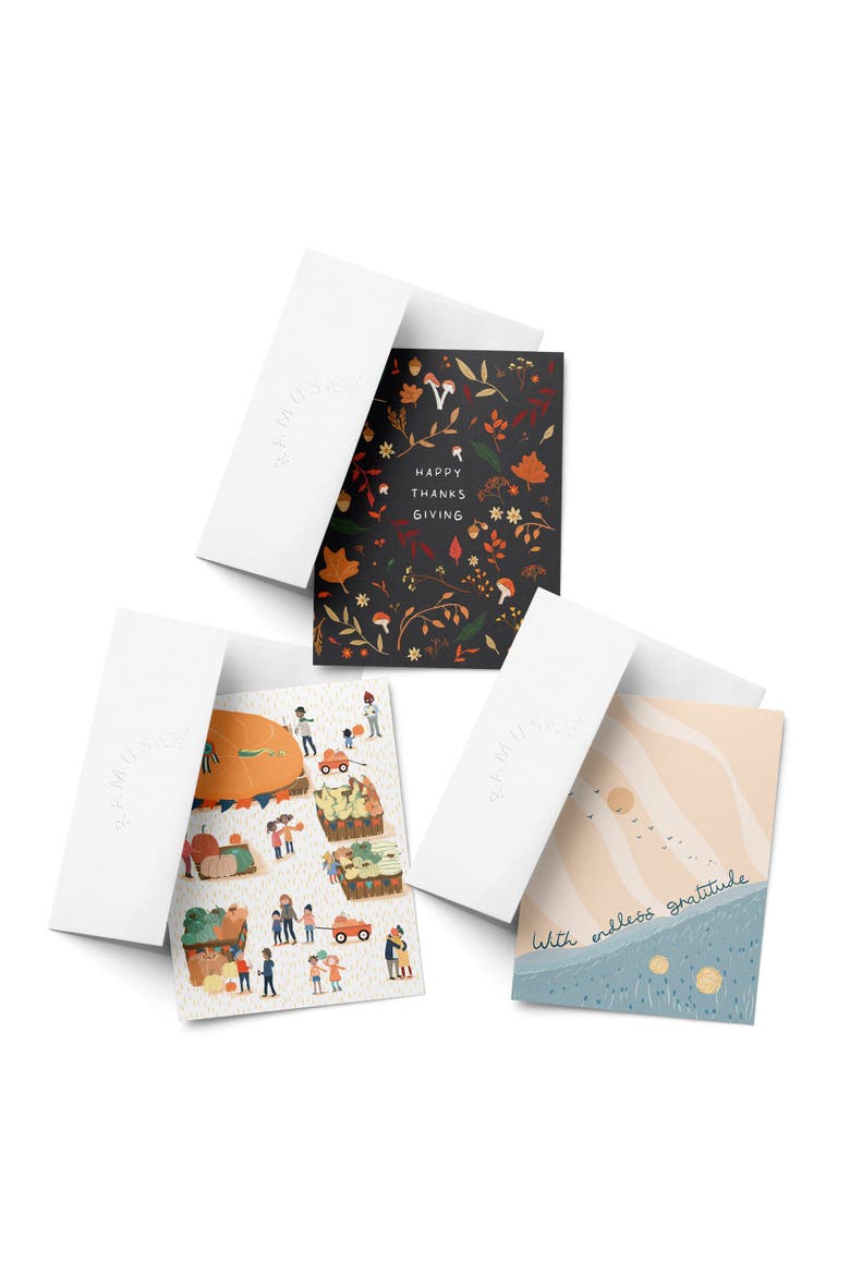 Thanksgiving, Pumpkin Thanksgiving, Endlesss Gratitude Fall/Autumn Greeting Card Pack Sets, Main, color, Multi-Pack