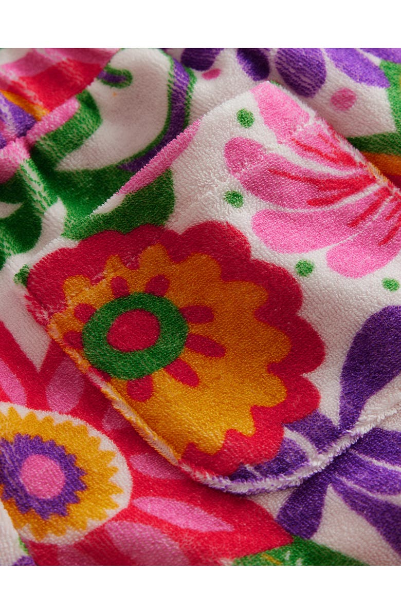 Mini Boden Kids' Floral Terry Cloth Shorts, Alternate, color, Yellow Multi Festival Floral