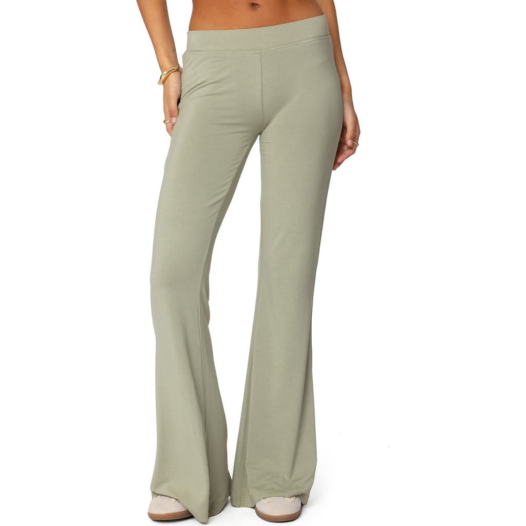 EDIKTED EDIKTED FLARED LOGO GRAPHIC LEGGINGS