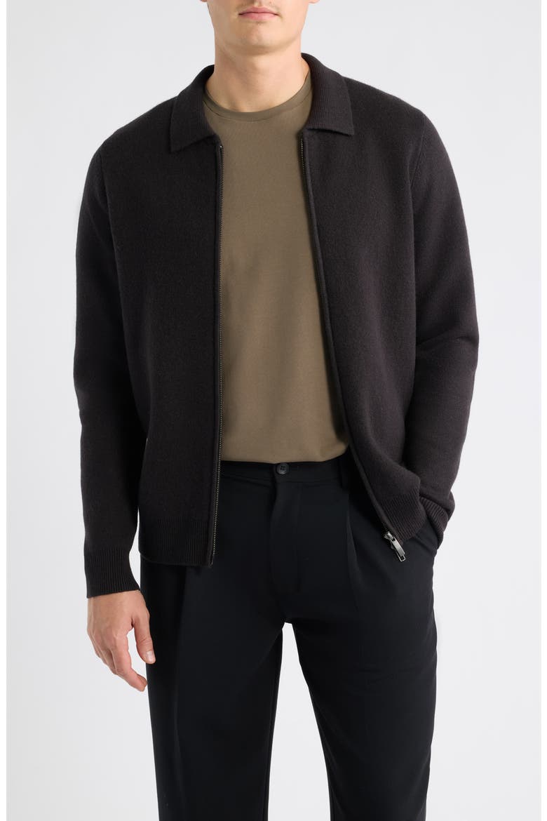 Stretch Wool & Cashmere Jacket, Main, color, BROWN LATTE