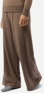 GOBI Mongolian Cashmere Wide-Leg Cashmere Pants