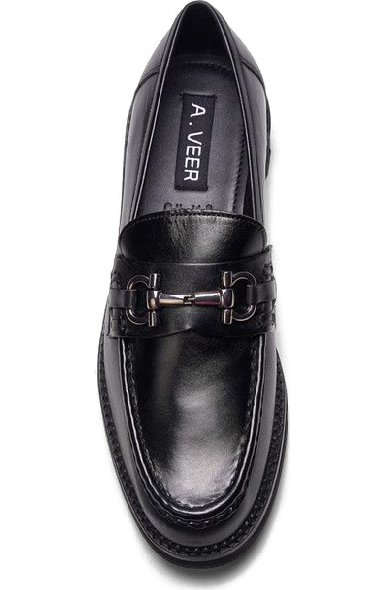 A. Veer Baron Bit Loafer, Alternate, color, Black Leather