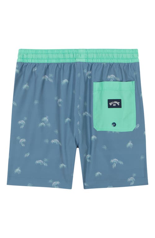 Billabong Kids' Sunday Layback Swim Trunks In Glacier Blue