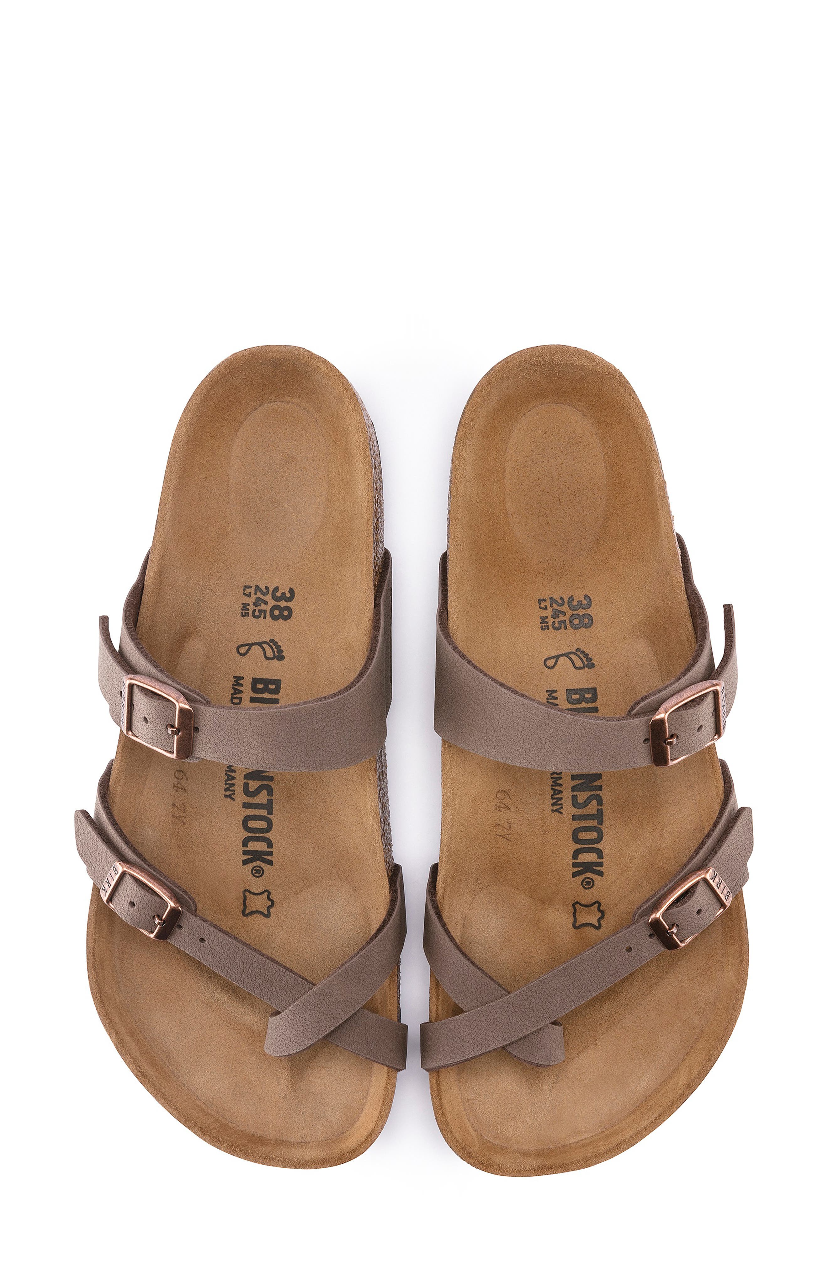 Mayari Birko-Flor Sandal, Alternate, color, BROWN