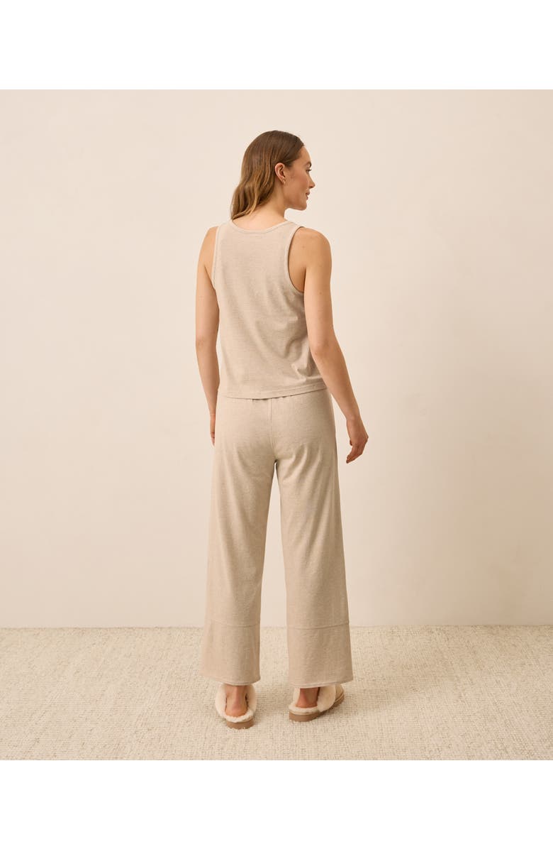 Pact Organic Staycation Sleep Tank, Alternate, color, Flax Heather