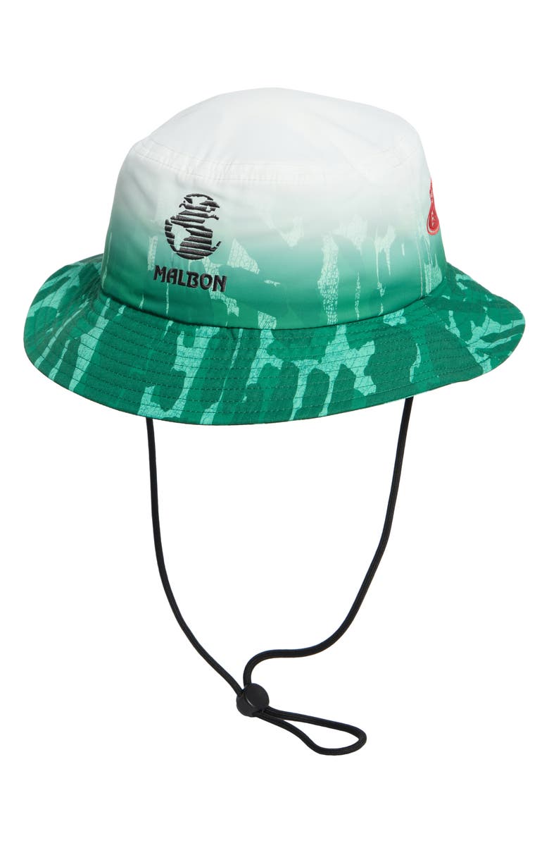 MALBON Sponsors Bucket Hat, Alternate, color, Divot Camo Jungle Gradient