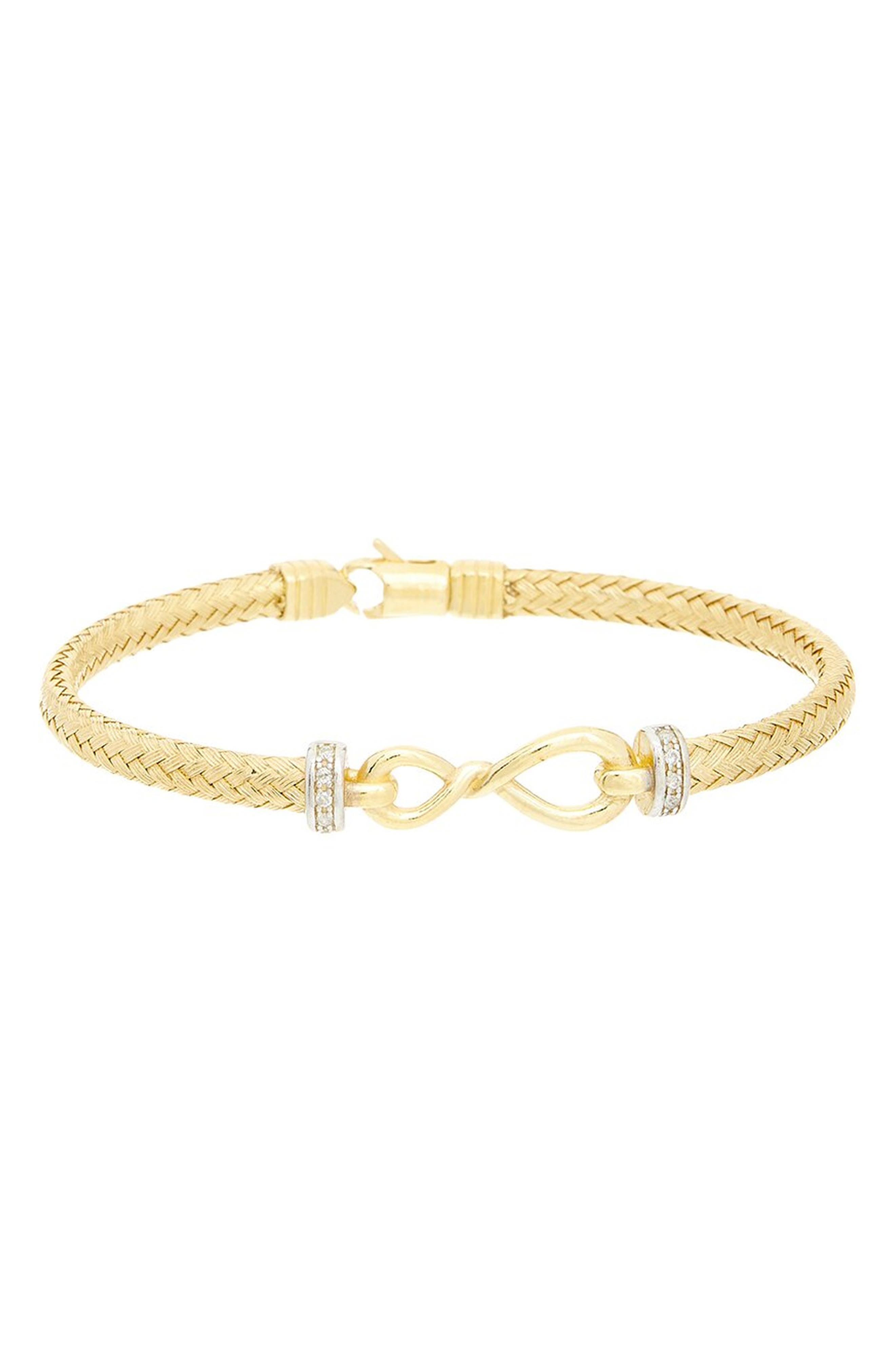 Infinity Woven Diamond Bangle