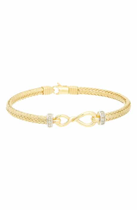 Infinity Woven Diamond Bangle
