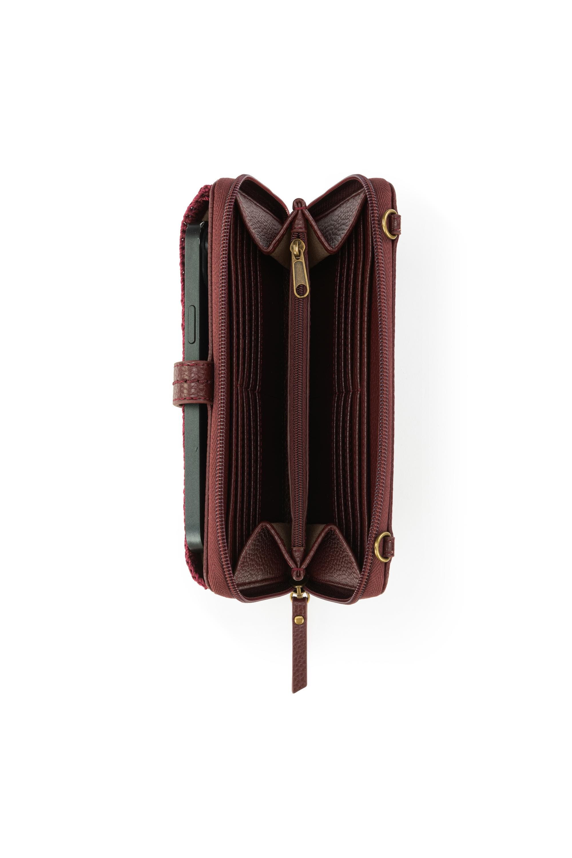 Iris Smartphone Crossbody Bag, Alternate, color, Black Cherry