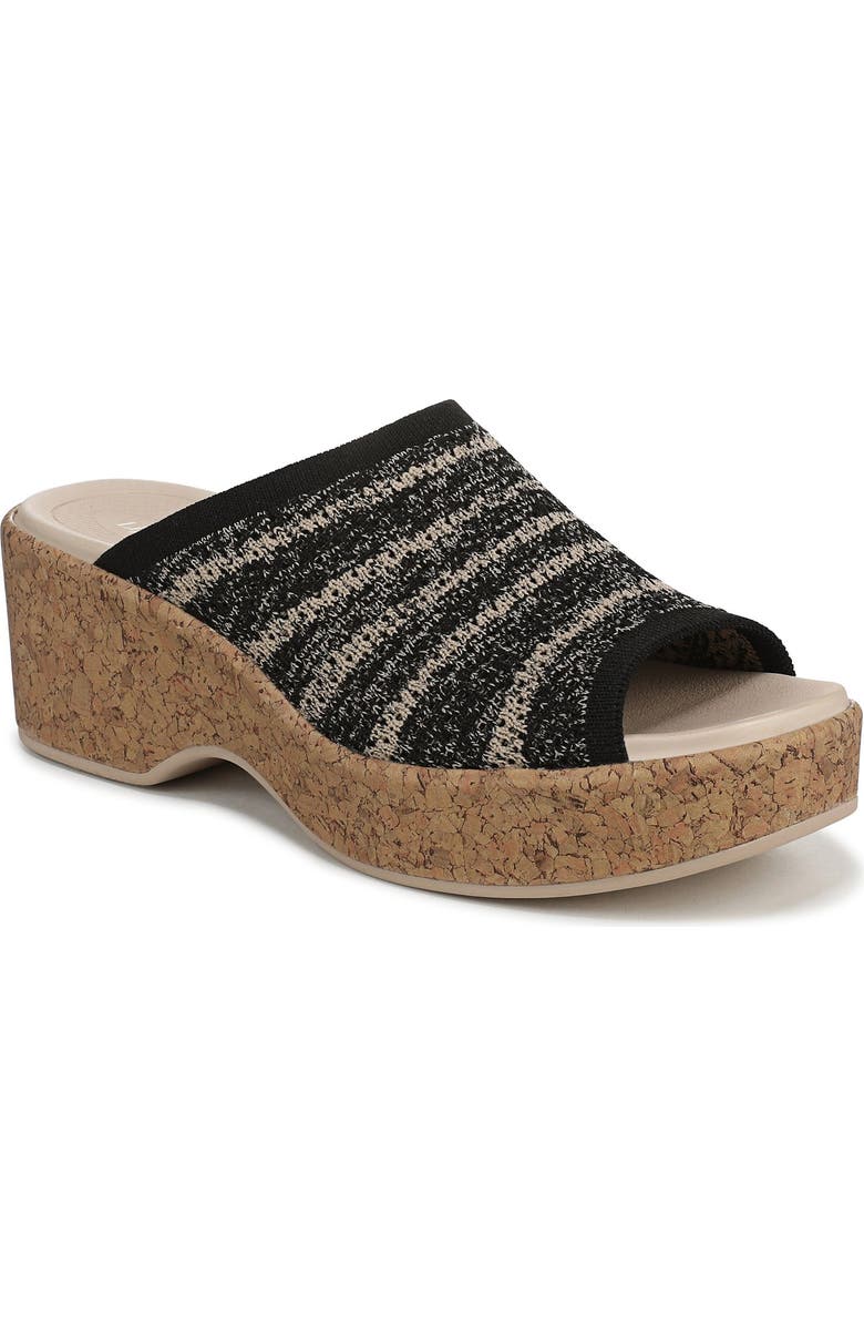 LifeStride Very Ready Platform Sandal, Main, color, Black / Sand Castle