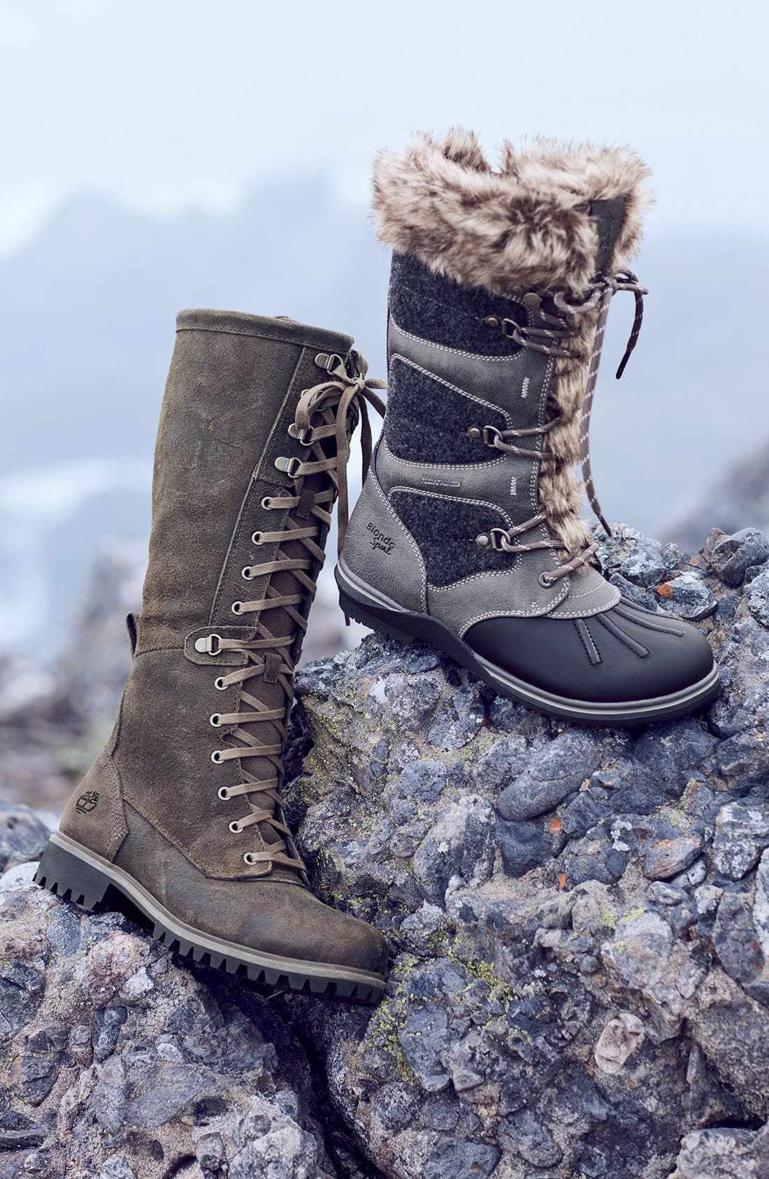 'Sasha' Waterproof Snow Boot, Alternate, color, BLACK