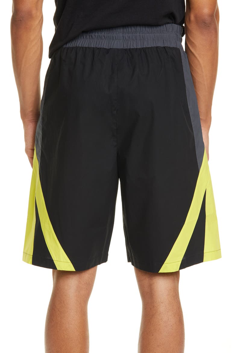 Dynamic Cotton Blend Board Shorts, Alternate, color, BLACK LIME