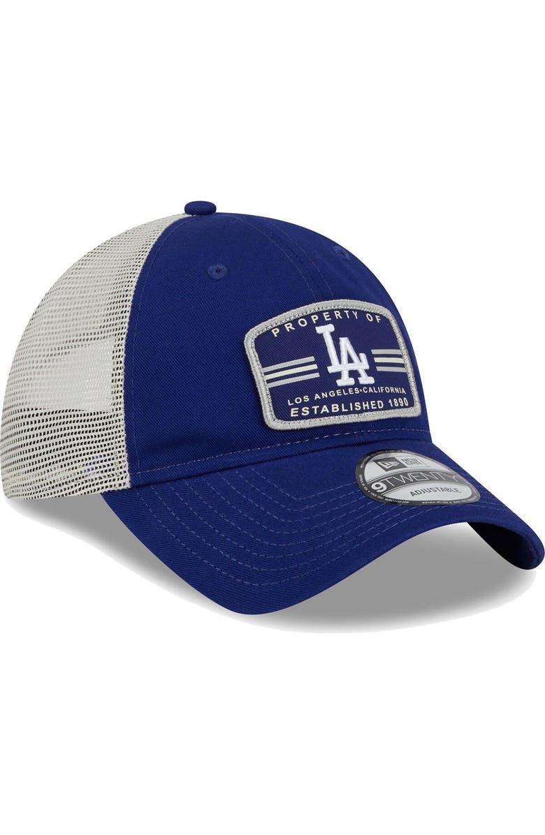 New Era Men's New Era Navy Los Angeles Dodgers Property Trucker 9TWENTY Snapback Hat, Alternate, color, 