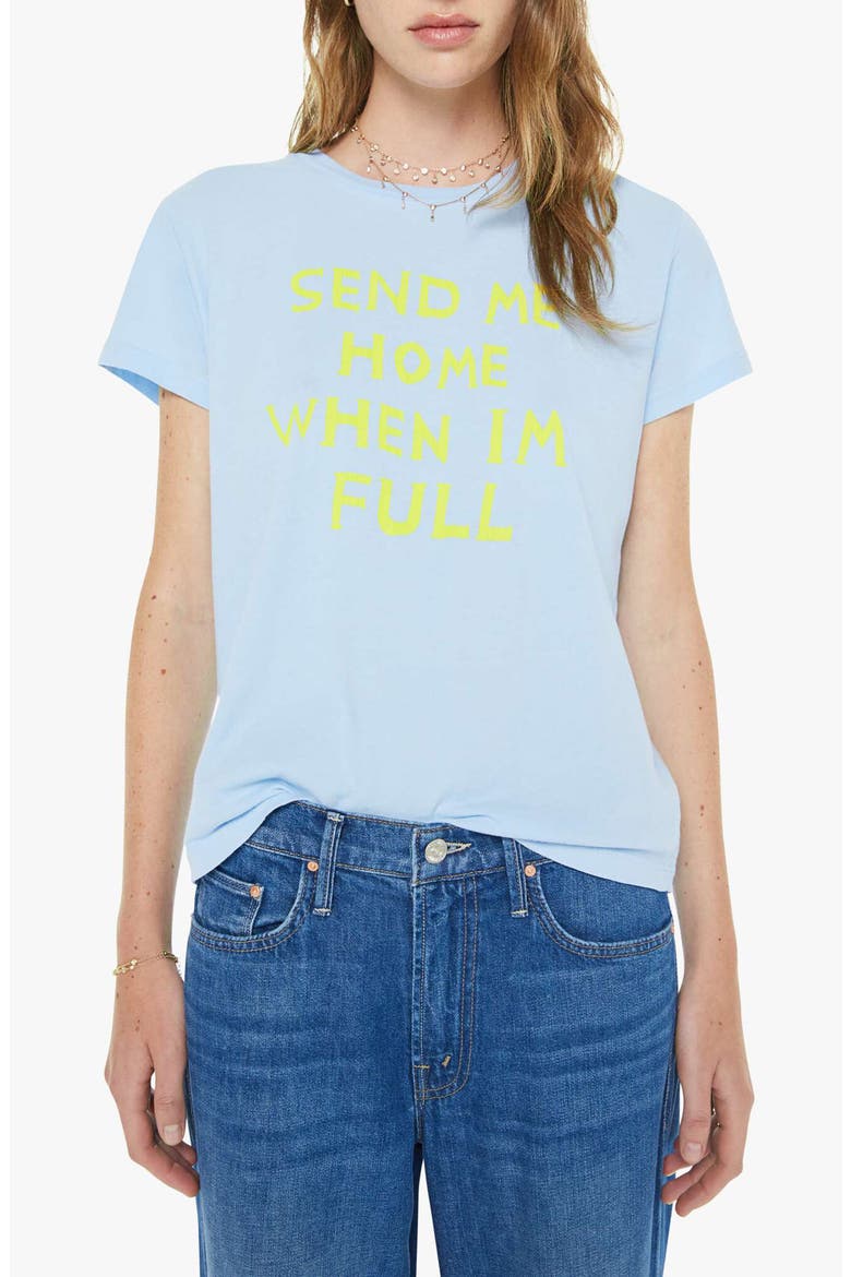 The Boxy Goodie Goodie Supima® Cotton Tee, Main, color, SEND ME HOME