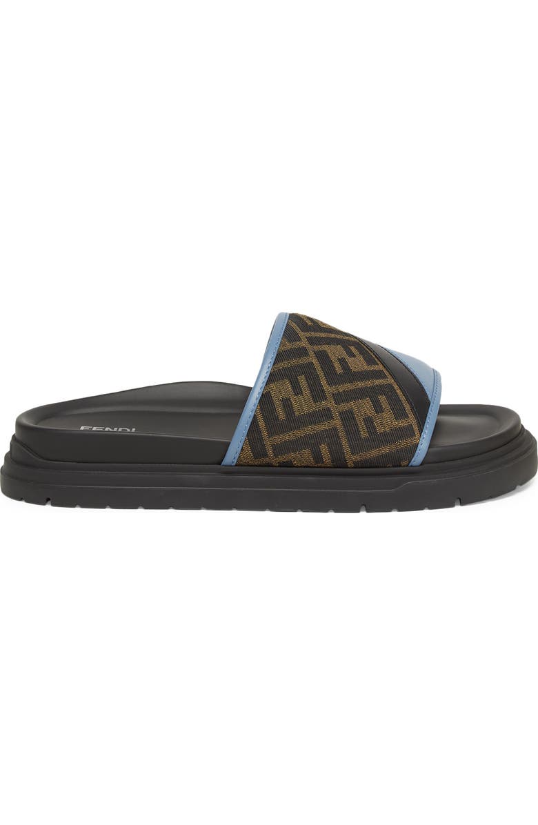 Fendi Diagonal Slide Sandal, Alternate, color,