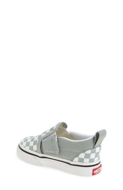 Vans Kids' Checkerboard Sneaker In Color Theory Checkerboard Grey