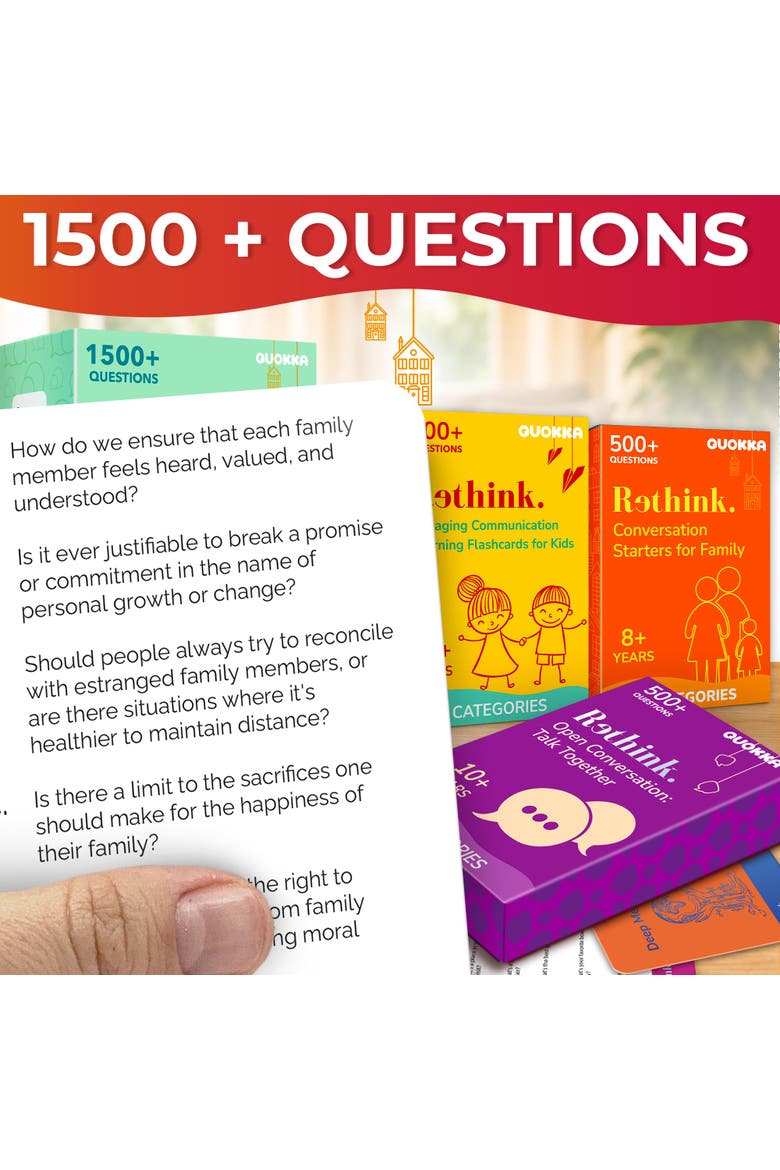 Conversation & Party Card Games Collection, Alternate, color, Rethink Family Premium