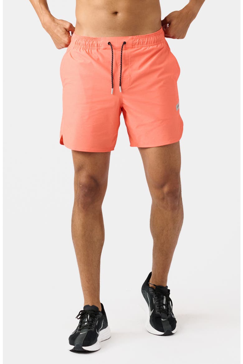 Luka HD 7-Inch Lined Performance Shorts, Main, color, SUNRISE