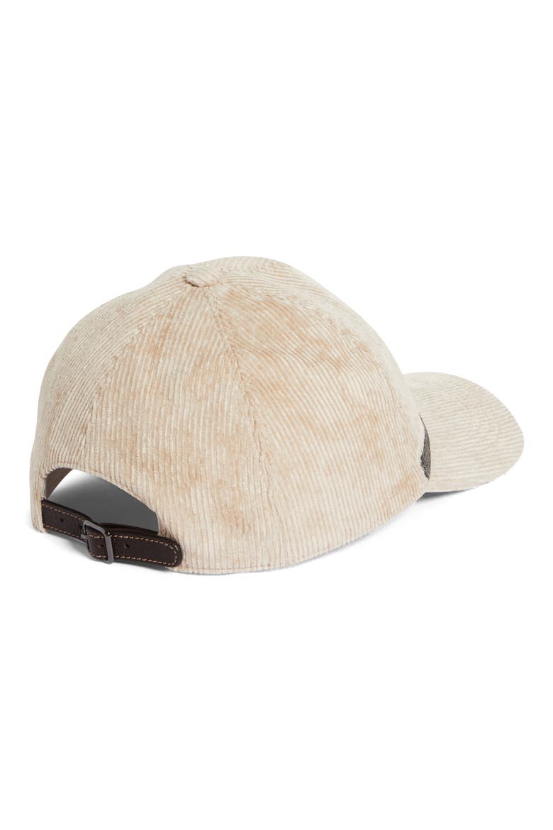 Monili Trim Cotton Corduroy Baseball Cap, Alternate, color, C700 DARK BEIGE