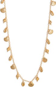 NEST Jewelry Tiny Shells Charm Necklace