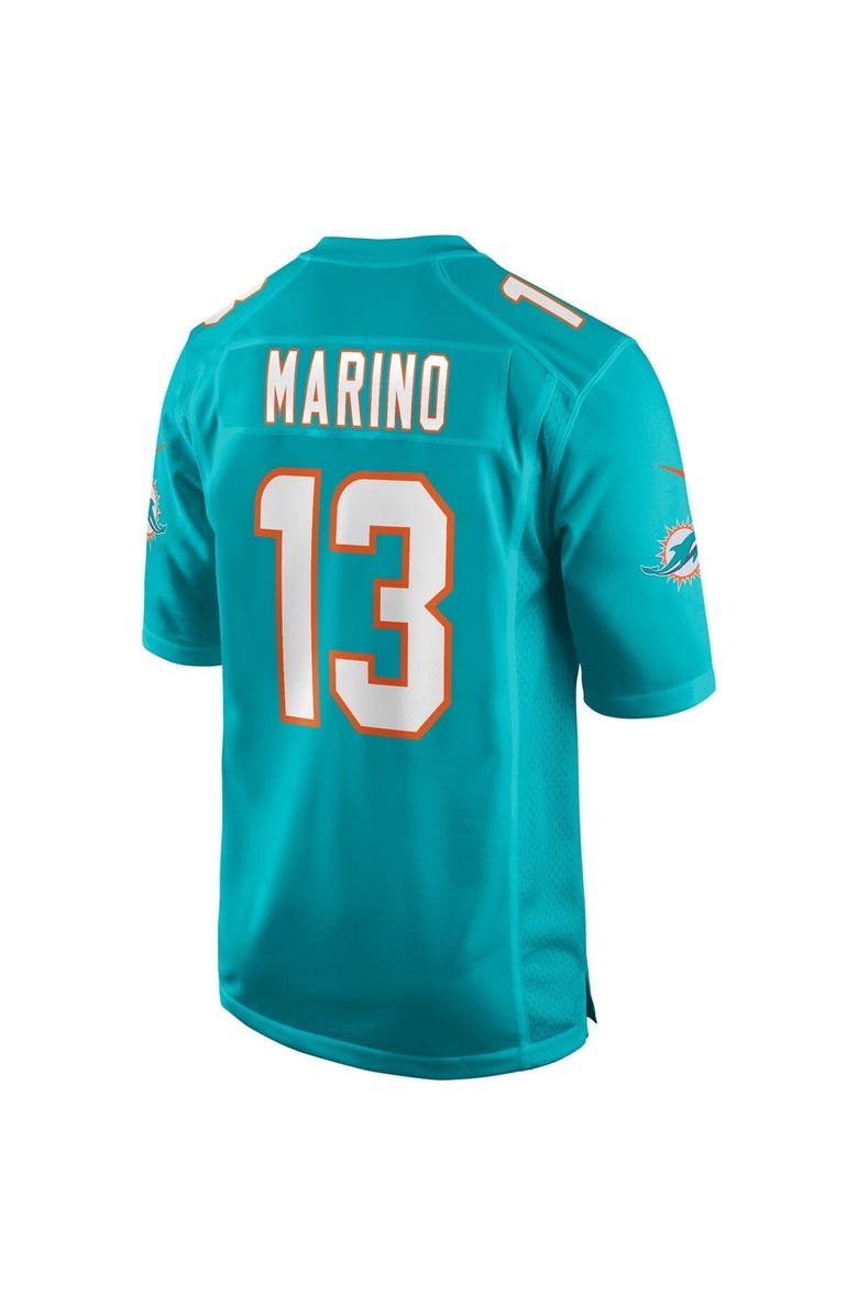 Nike Men's Nike Dan Marino Aqua Miami Dolphins Game Retired Player Jersey, Alternate, color, Aqua