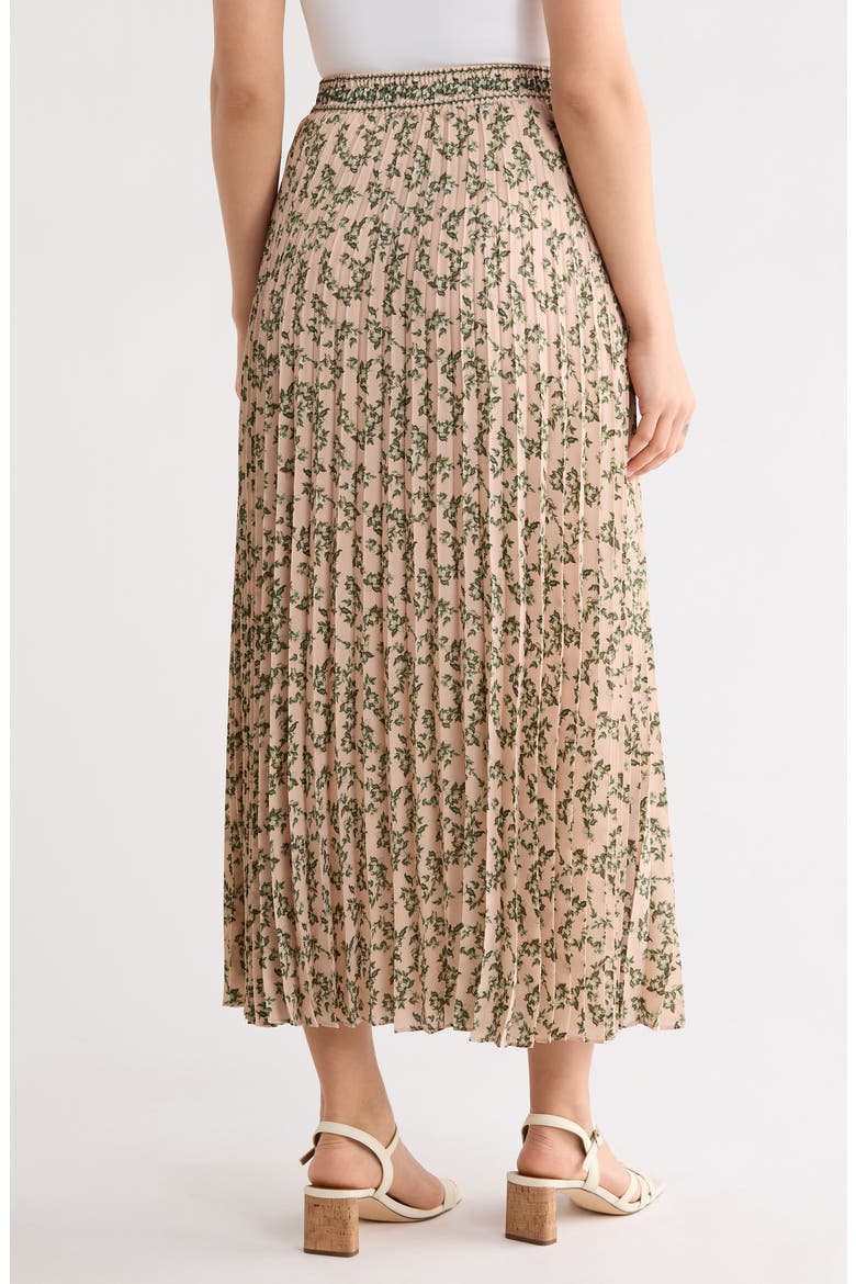 Pleated Maxi Skirt, Alternate, color, BLUSH DANCING LOTUS