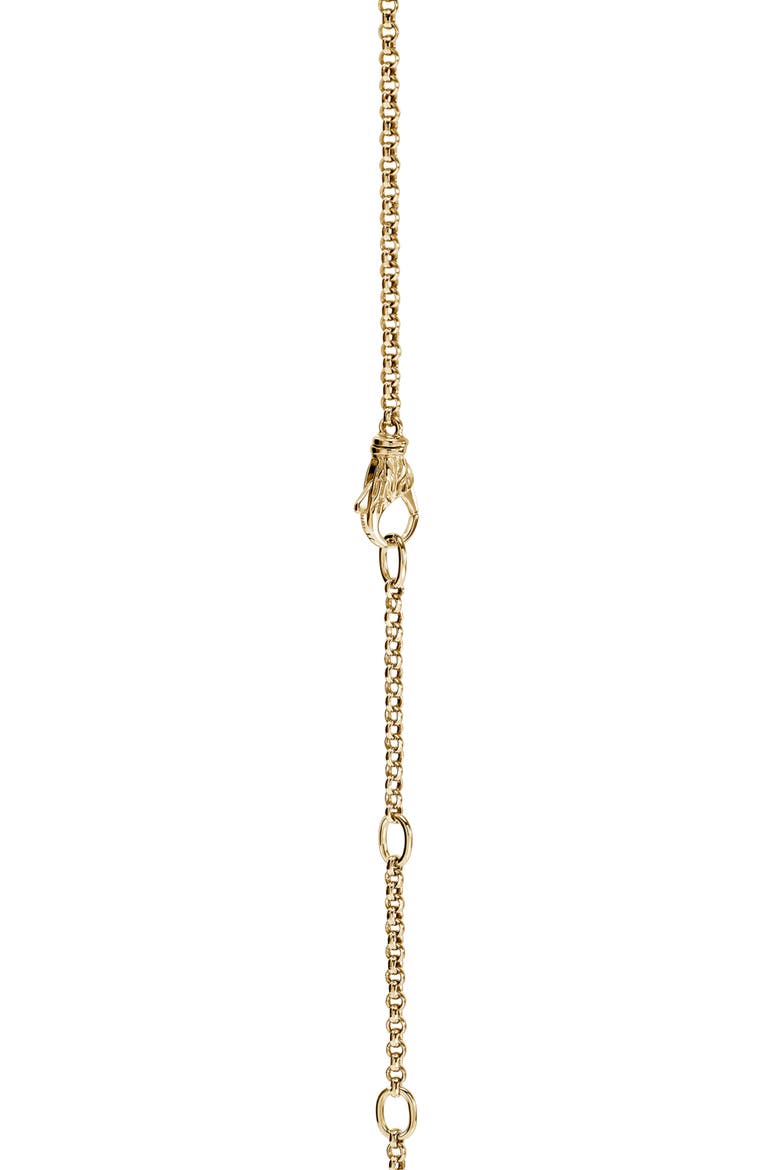 Artisan Series 18k Gold Sapphire Pebble Pendant Necklace, Alternate, color, GOLD
