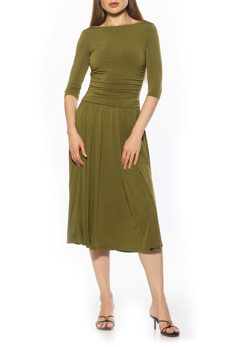Jada Fit & Flare Dress, Main, color, SAGE