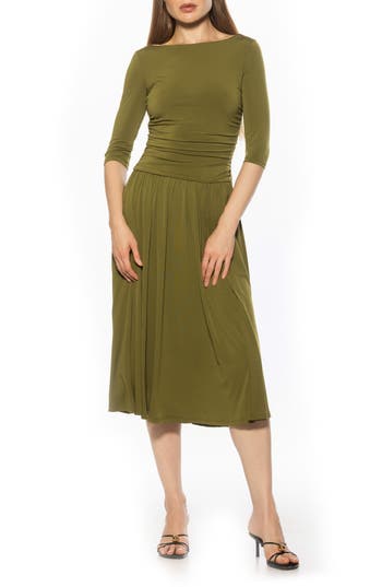 Alexia Admor Jada Fit & Flare Dress In Green