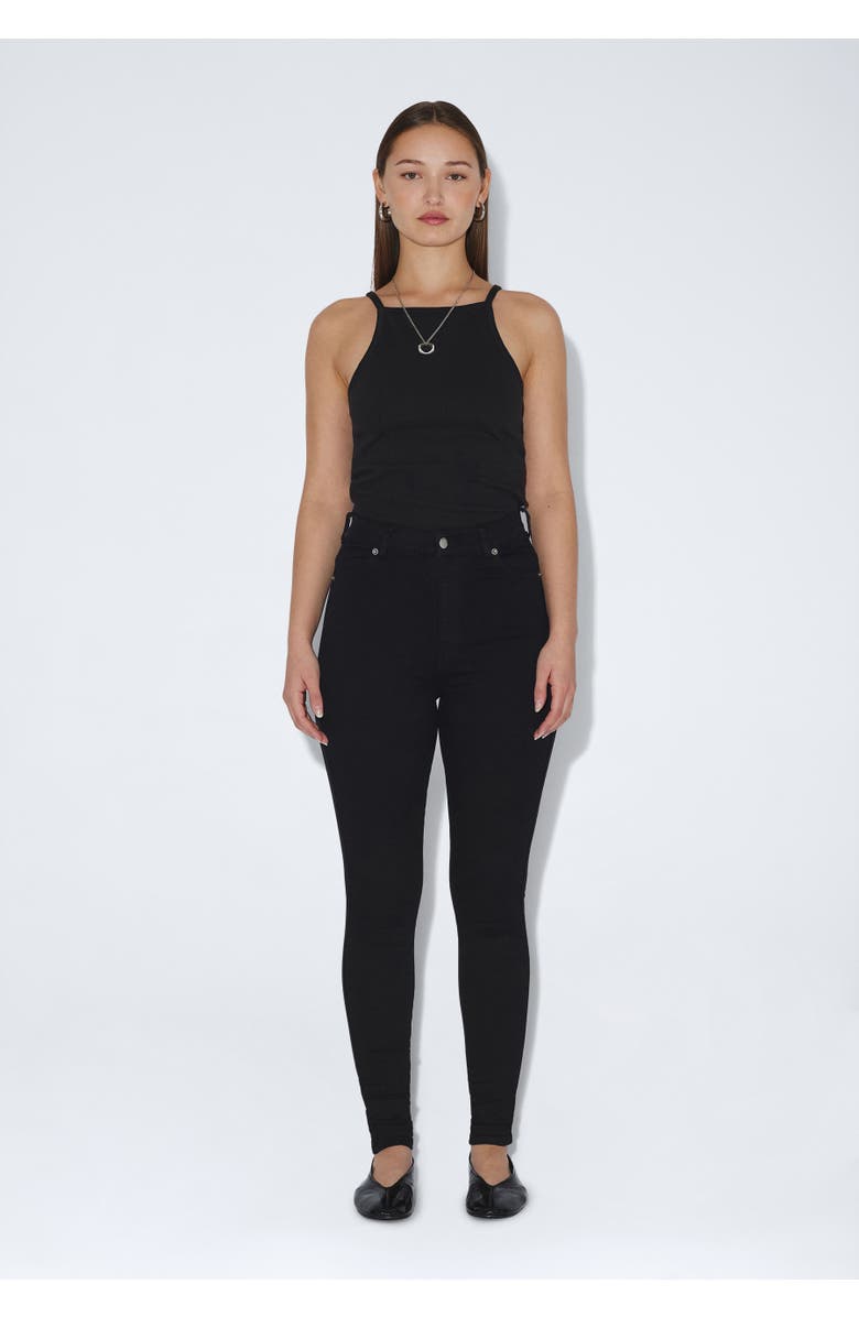 Dr Denim Moxy High Skinny Jeans, Alternate, color, Black