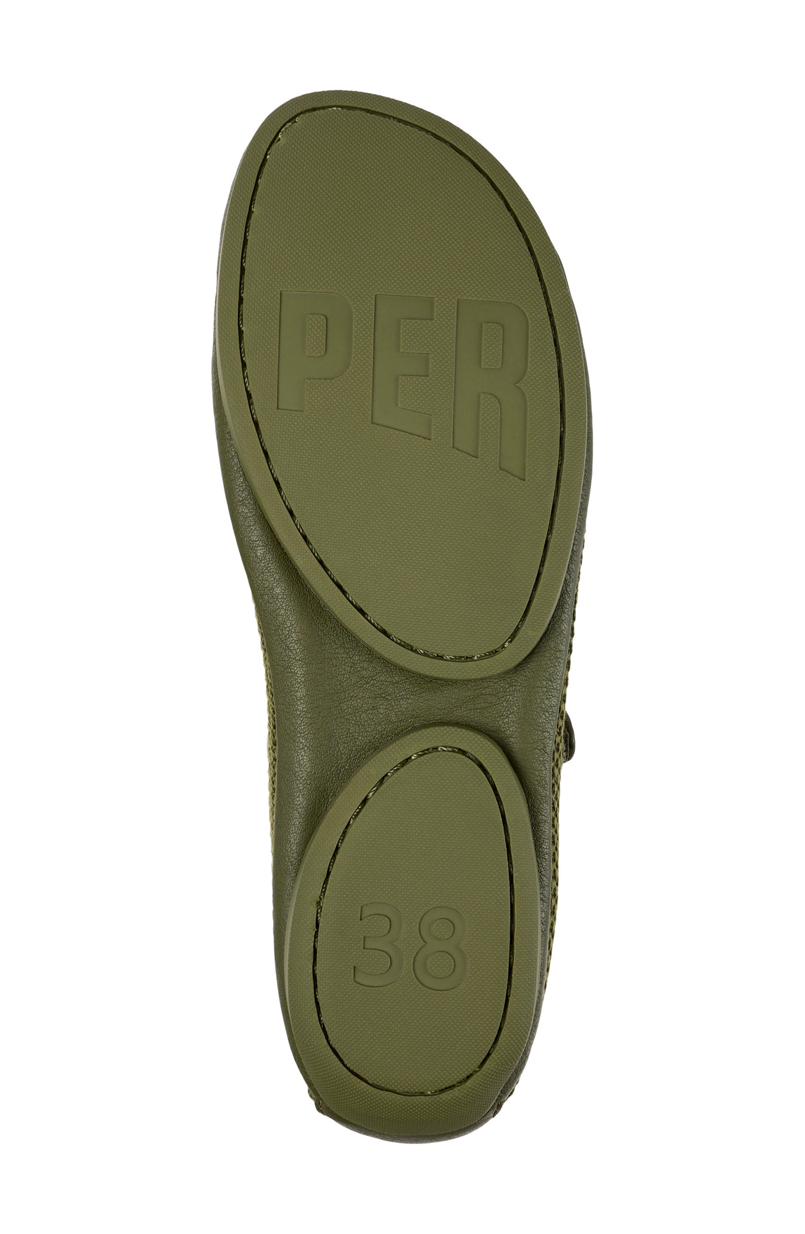 Right Nina Mary Jane Flat, Alternate, color, MEDIUM GREEN